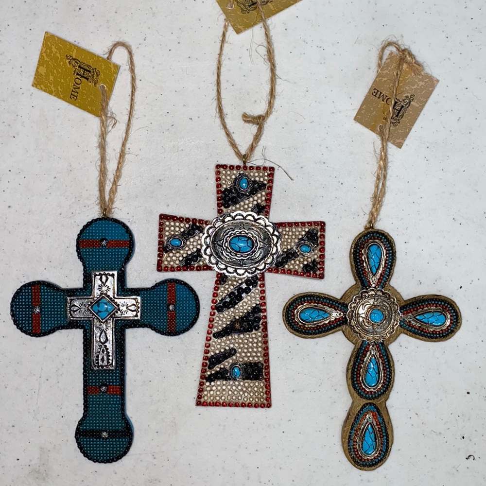 Set of 3 Wall Crosses or Ornaments